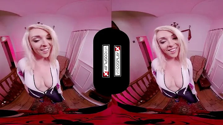 VRCosplayX.com Spider Gwen Blowing Your Mind With Her Mouth And Pussy VRPorn