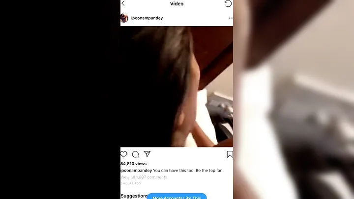 Poonam Pandey Sex Tape Leaked HOT Latest Instagram Video