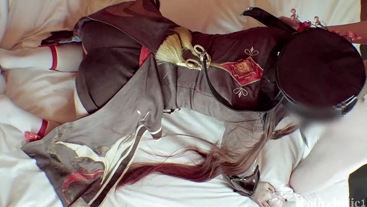 Watch Ahc Cosplay Hutao in her finest cosplay outfit!