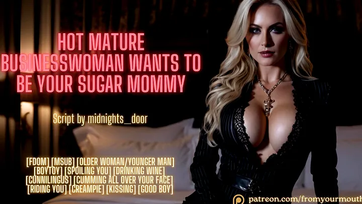 ASMR Roleplay: Mature Businesswoman Wants To Be Your Sugar Mommy & Be Your Plaything!